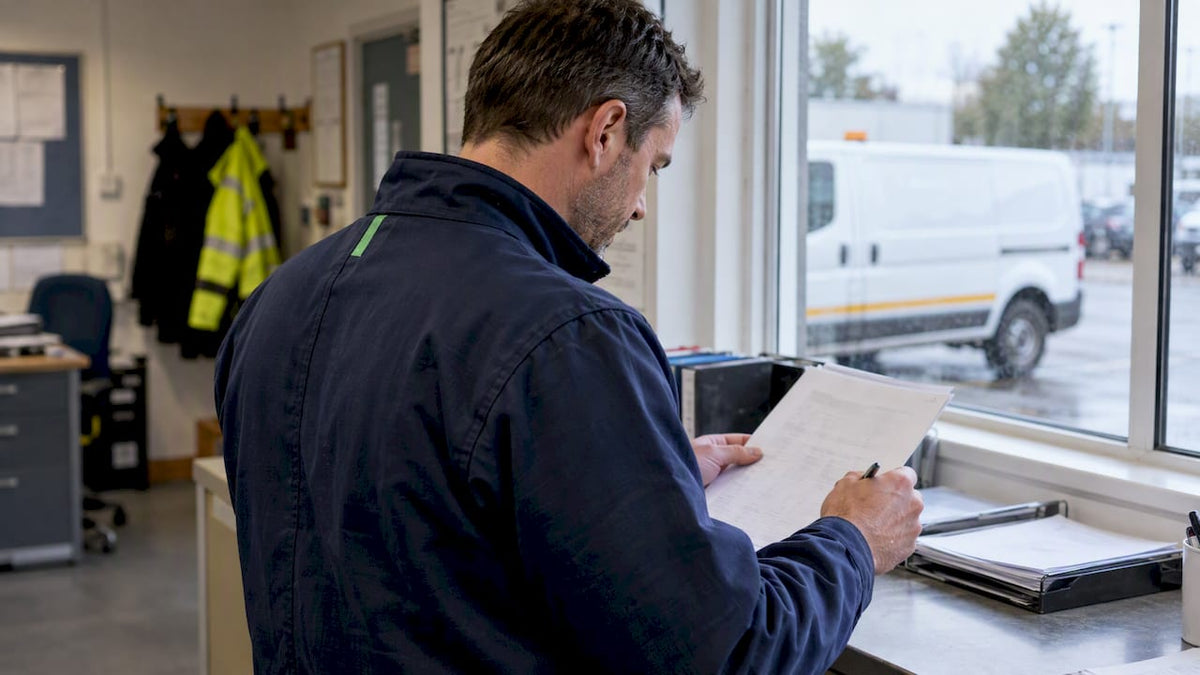 Fleet manager documenting a tracking privacy assessment