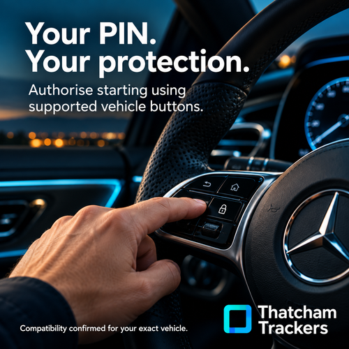 Casper PIN authorisation using supported vehicle buttons